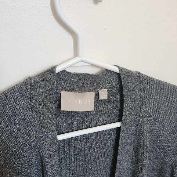 Cyrus  Open Cardigan - Grey - Picture 4 of 9